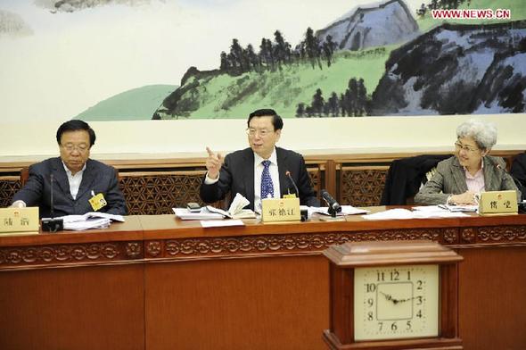 CHINA-BEIJING-NPC-STANDING COMMITTEE-GROUP DELIBERATION-ZHANG DEJIANG (CN)